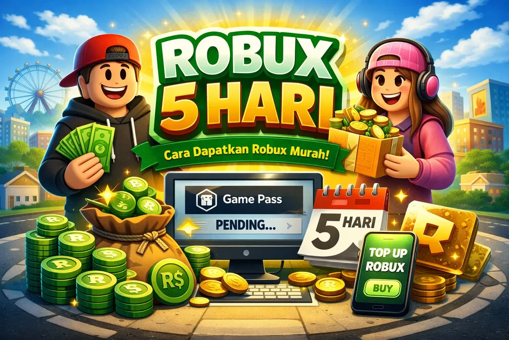 Robux 5 Hari: Cara Beli Robux Murah Roblox dengan Gamepass Method